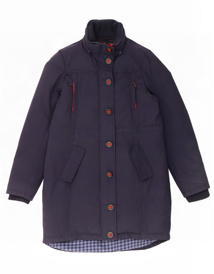 Abrigo acolchado para mujer Fat Face UK 40 Small Nylon azul marino