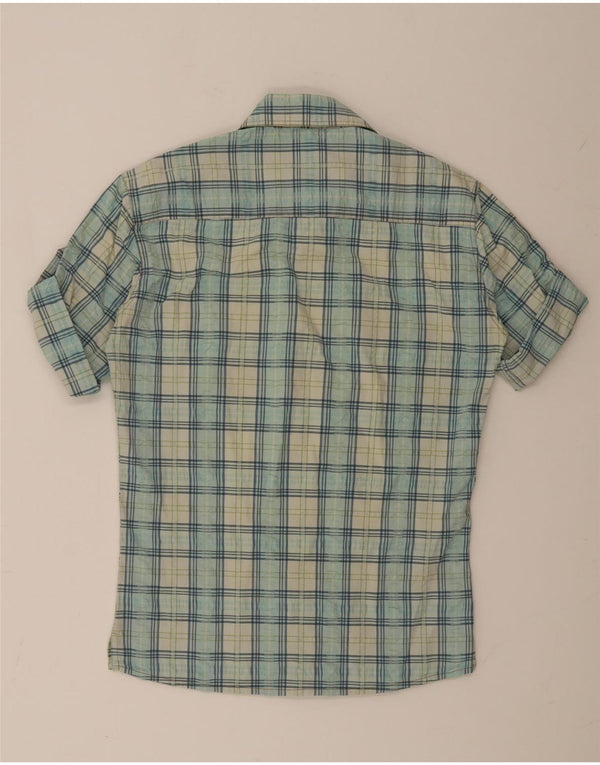 Dolce & Gabbana Mens Short Sleeve Shirt Medium Blue Check