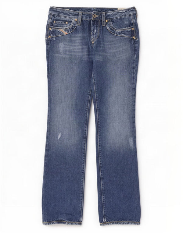 Diesel Mujer Kycut Vaqueros Bootcut Desgastados W28 L32 Algodón Azul