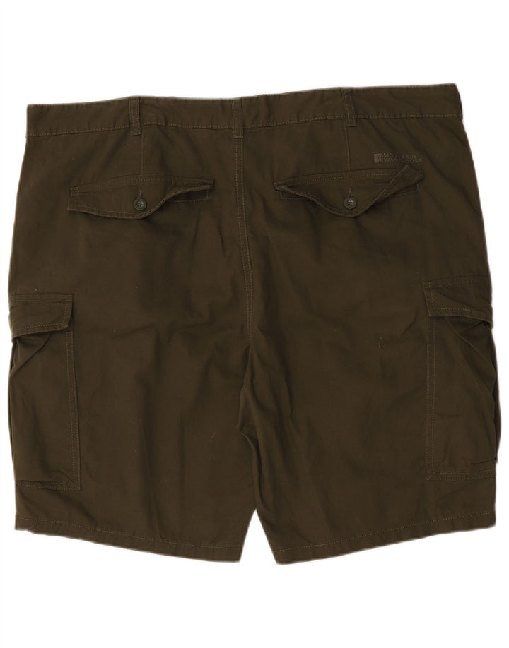 Pantalones cortos tipo cargo para hombre Mountain Warehouse W44 2XL Algodón caqui