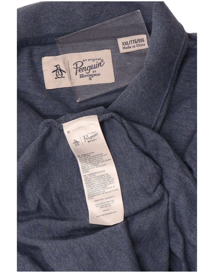 PENGUIN Polo para hombre 2XL Algodón azul