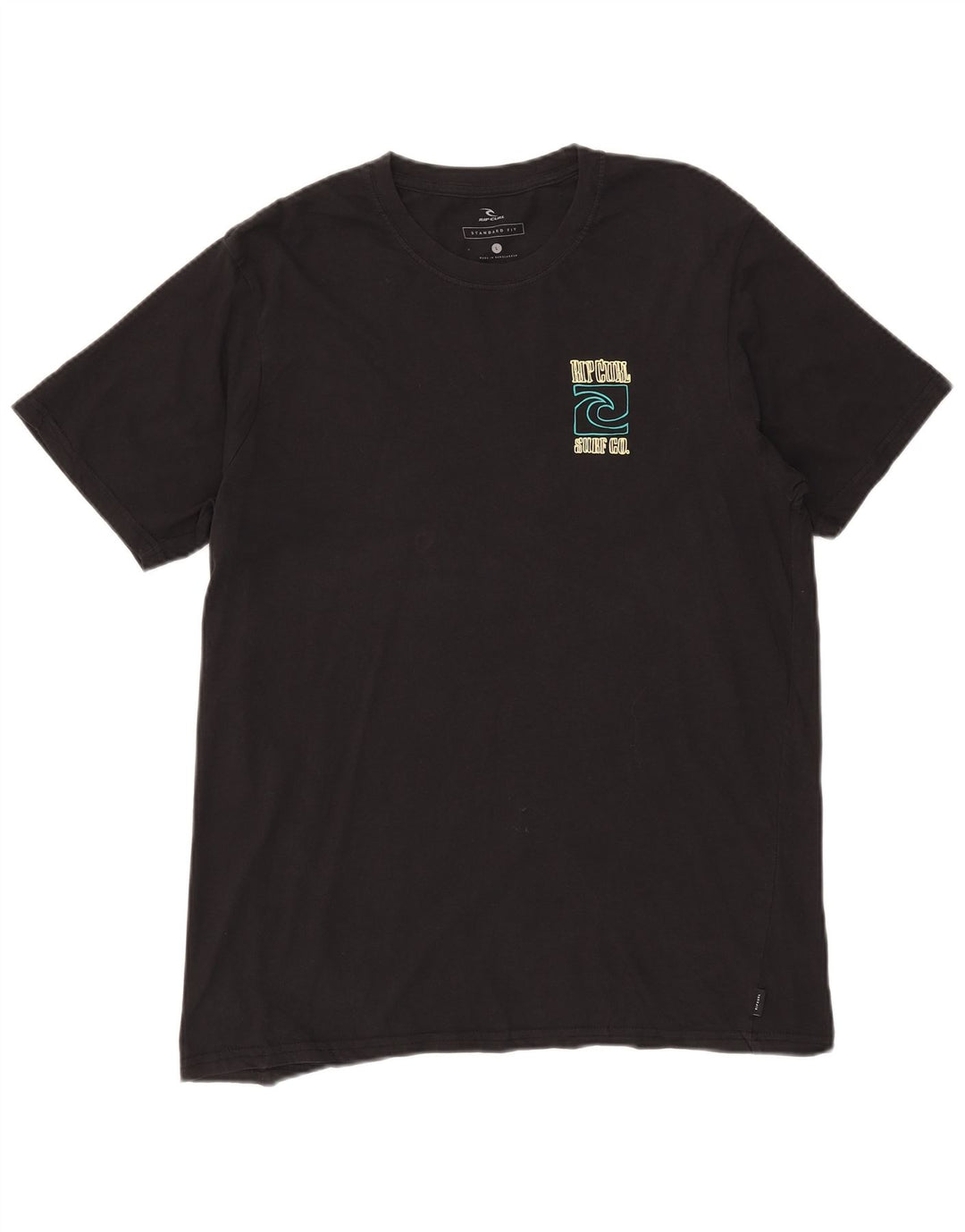 Rip Curl - Camiseta gráfica de ajuste estándar para hombre, talla grande, color negro
