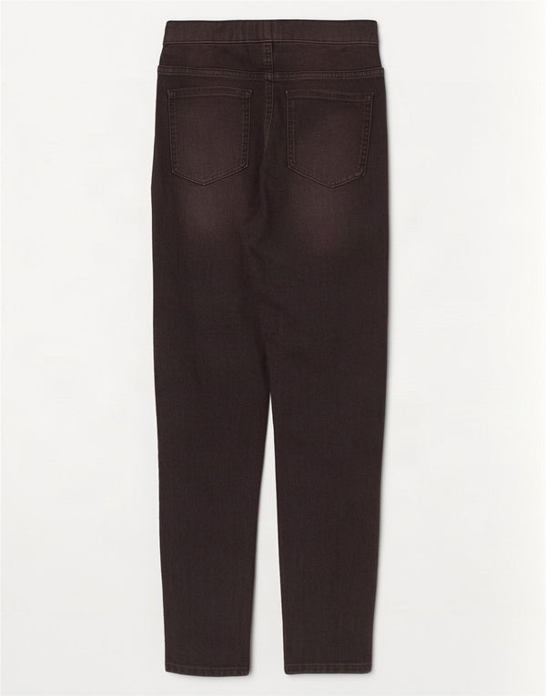 Marks & Spencer Jeans Jegging para Mujer UK 12 Medium W28 L28 Algodón Gris