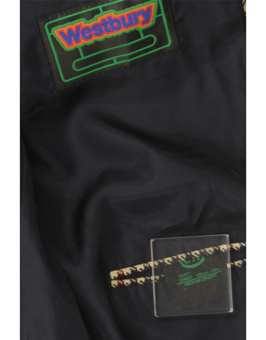 WESTBURY Chaqueta tipo blazer de 2 botones para hombre UK 40 Large Beige Houndstooth