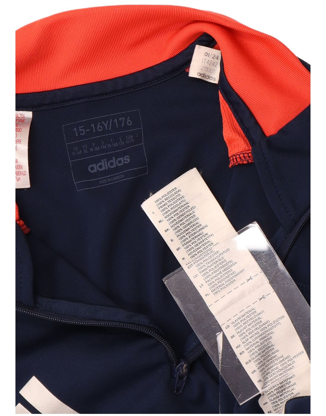 ADIDAS Camiseta de Chándal Manchester United para Niños 15-16 Años Azul Marino