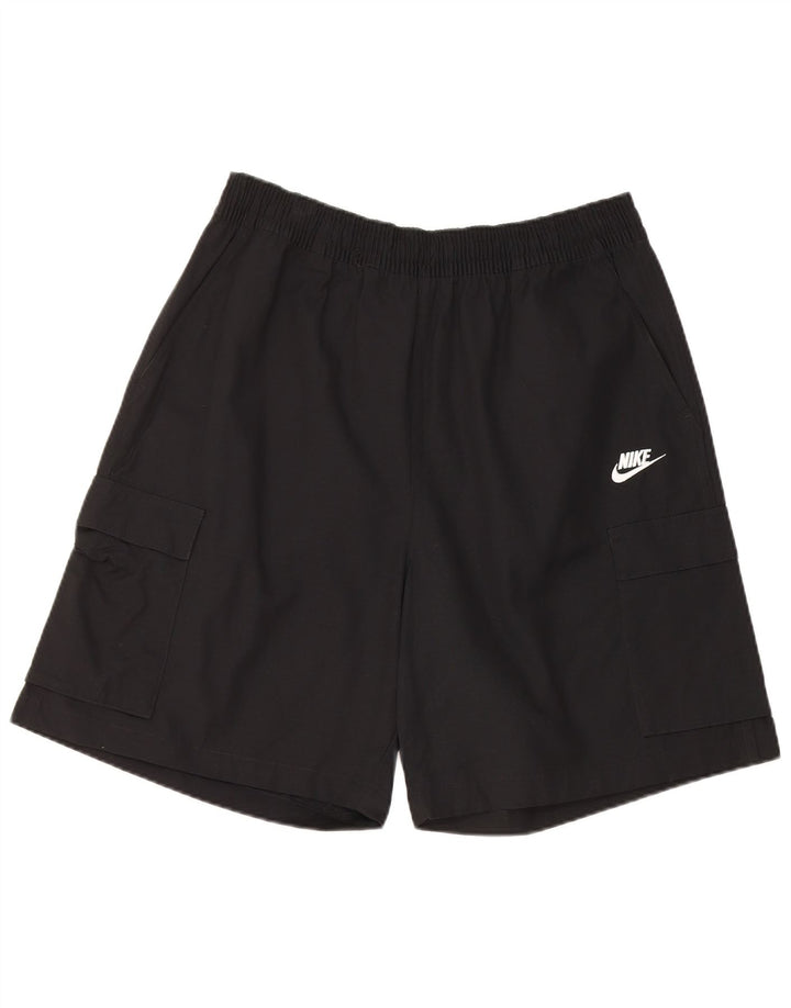 Nike - Pantalones cortos tipo cargo para hombre, talla grande, W34, algodón negro