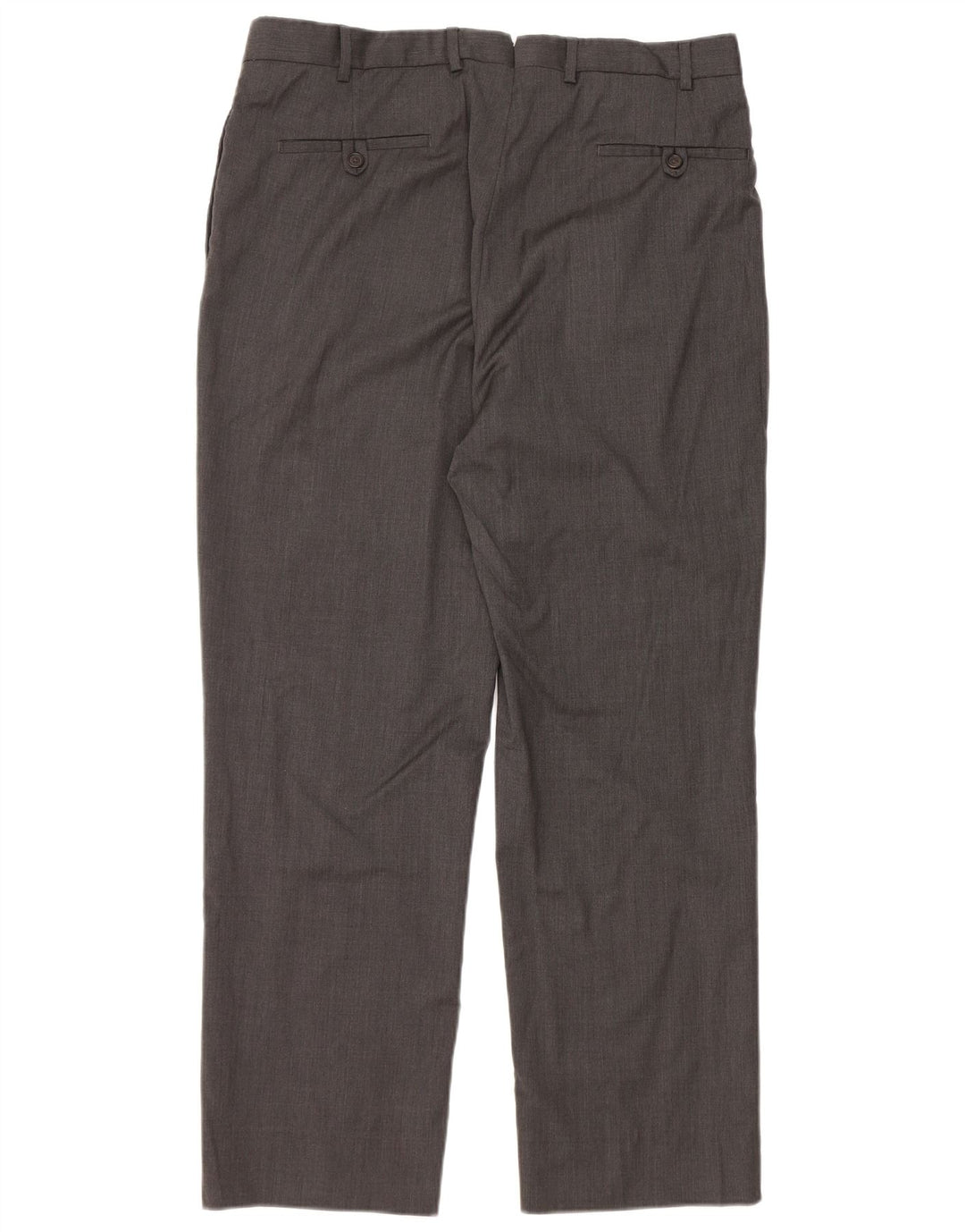BROOKS BROTHERS Pantalón de traje recto para hombre W36 L30 Lana gris