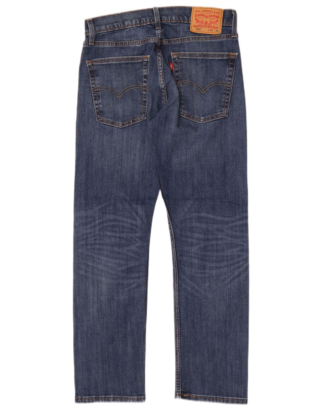 Levi's Hombre 513 Slim Jeans W30 L30 Algodón Azul