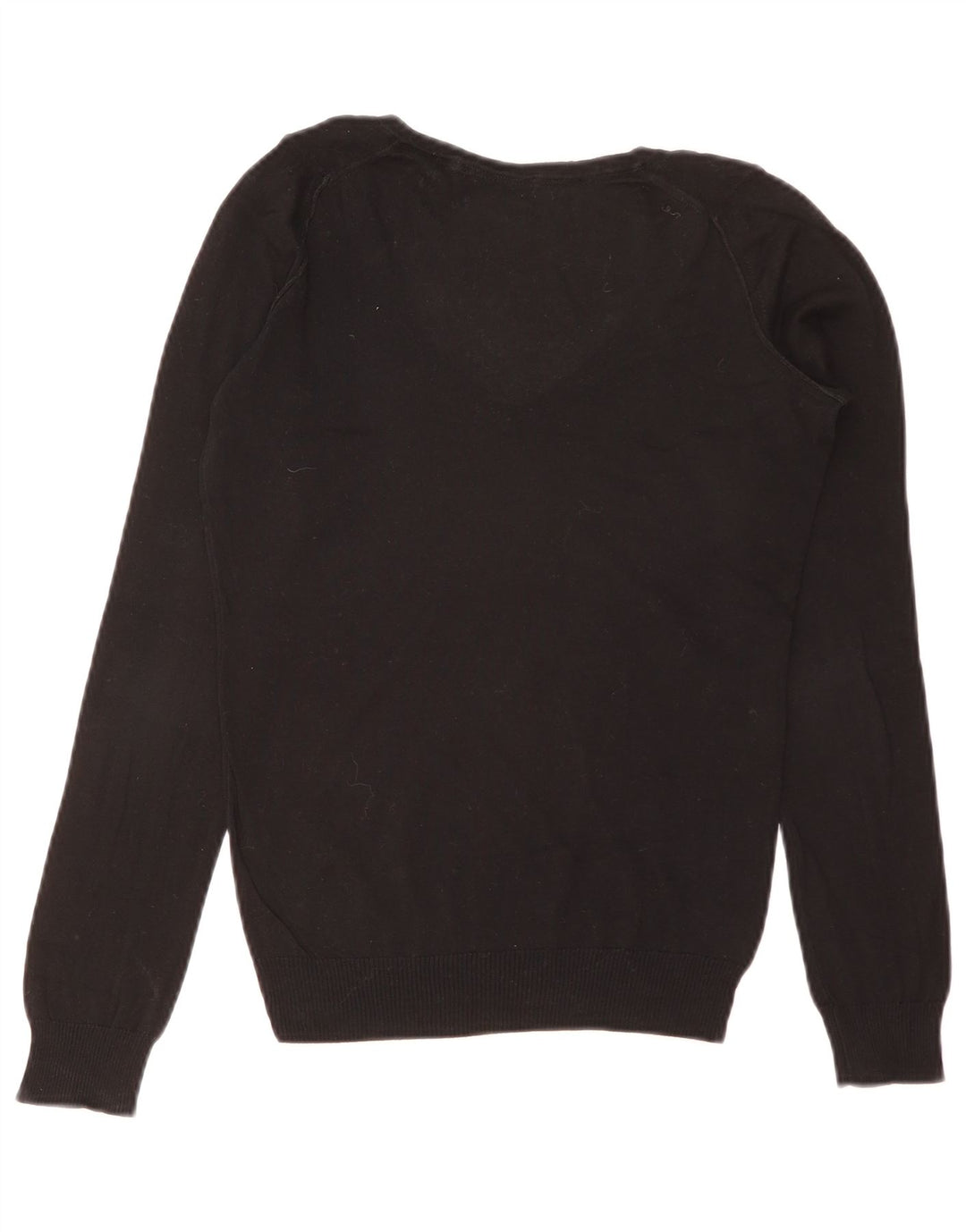 Massimo Dutti Jersey con Cuello en V para Mujer UK 40 Small Negro
