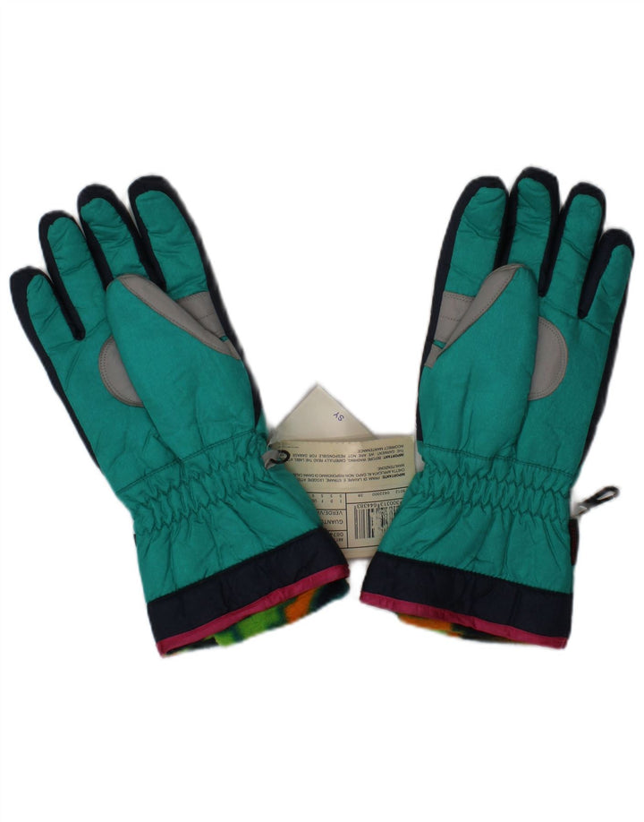 Fila Guantes de esquí para hombre Small Green Colourblock Poliéster Invierno