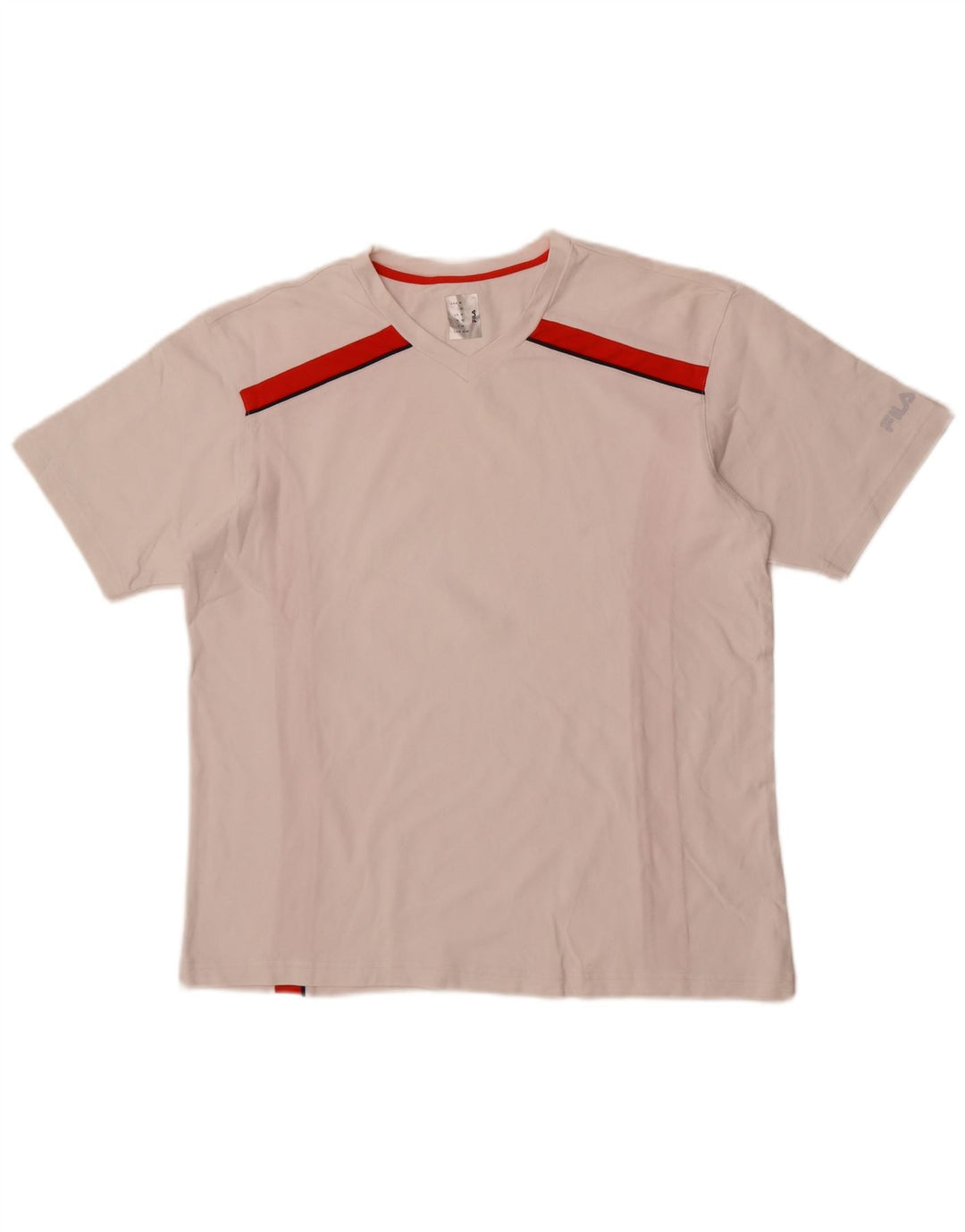 Fila Camiseta Hombre Top Medium Blanco Colorblock Poliamida