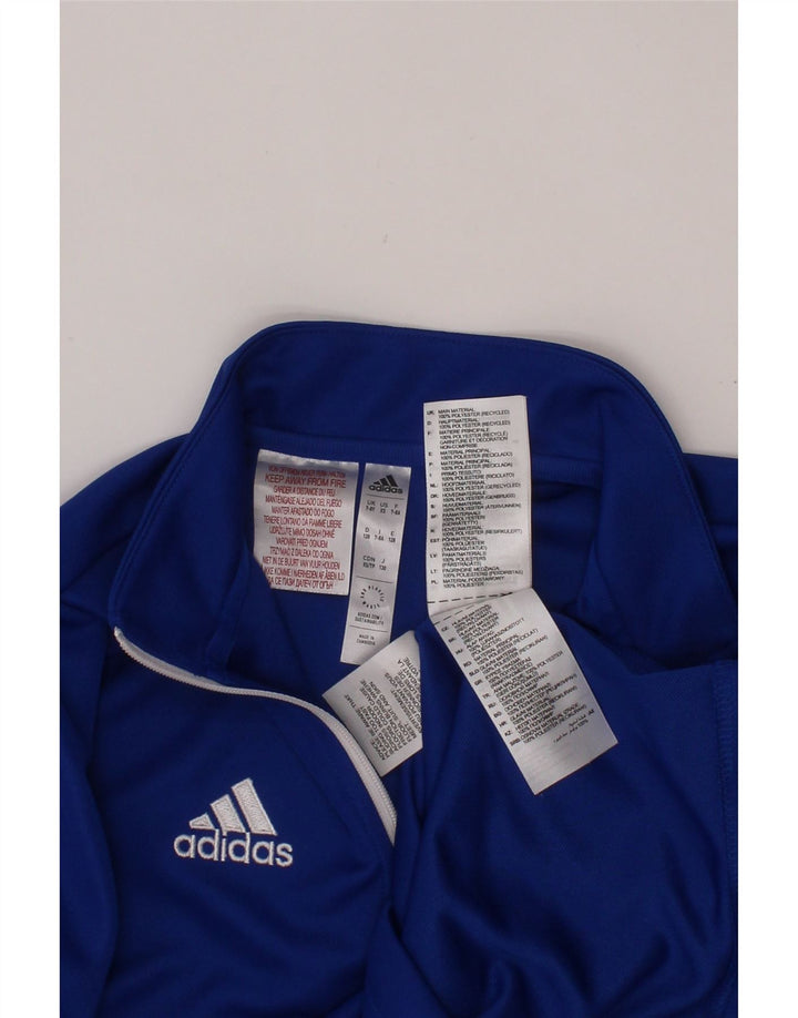 ADIDAS Aeroready Zip Neck Pullover Chándal Top para niños 7-8 años Azul