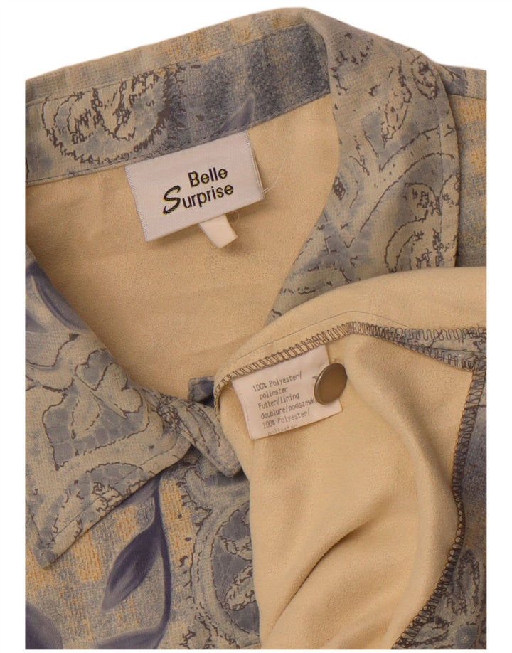 Belle Surprise Chaleco para mujer UK 44 Poliéster floral azul grande