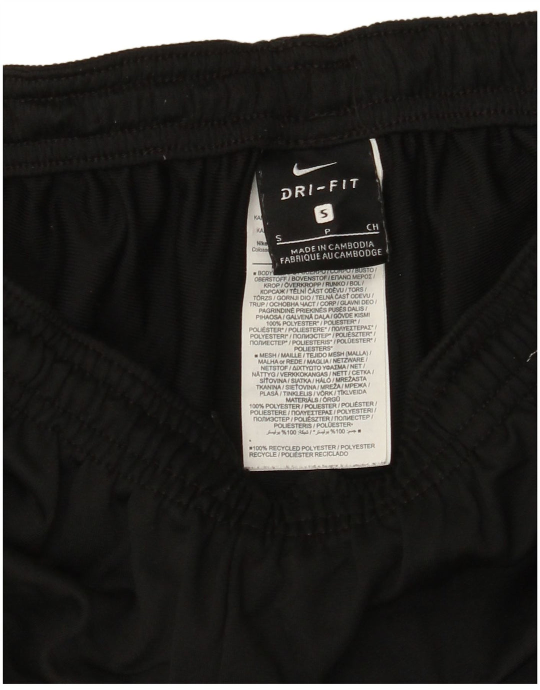 NIKE Hombre Dri Fit Chándal Pantalones Pequeños Poliéster Negro