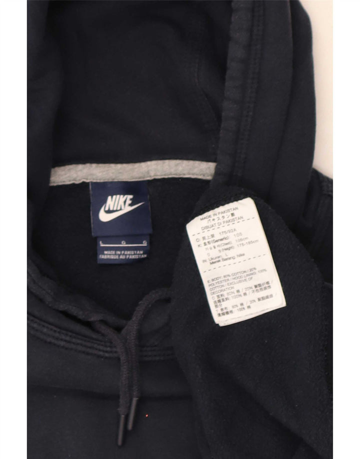 Nike - Sudadera con capucha para hombre, talla grande, algodón azul marino