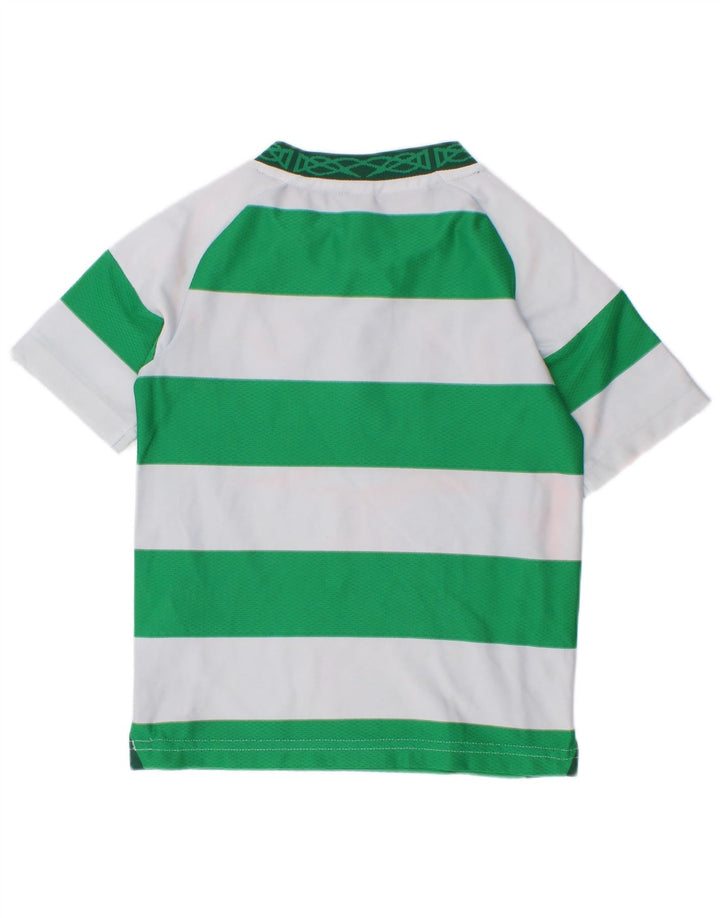 Adidas Camiseta gráfica para niño 4-5 años Verde Rayas Poliéster