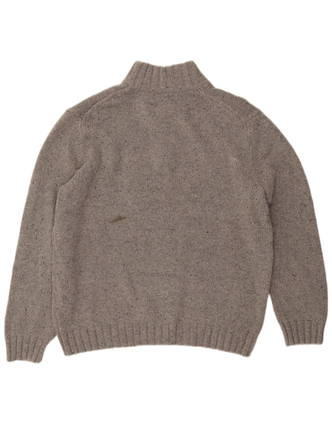 NAUTICA Jersey con cuello y botones para hombre XL Acrílico moteado gris