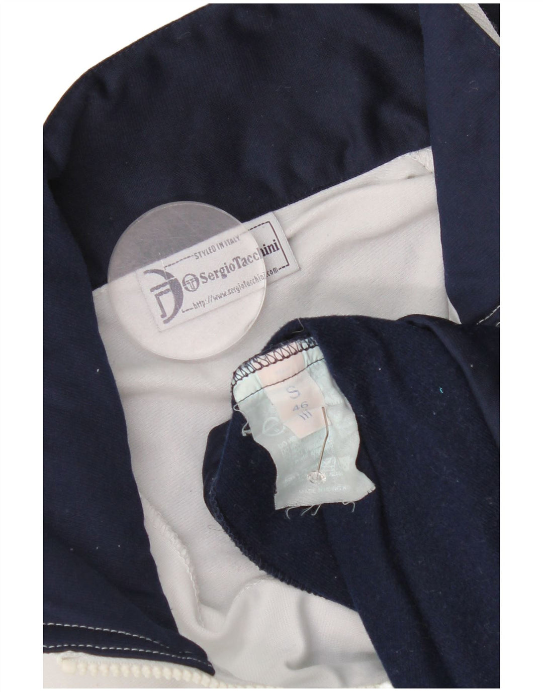 Sergio Tacchini - Chaqueta de chándal para hombre, talla pequeña, color azul marino