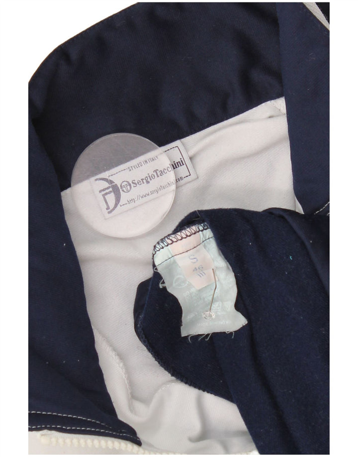 Sergio Tacchini - Chaqueta de chándal para hombre, talla pequeña, color azul marino