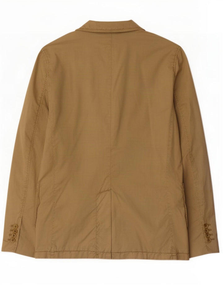 Chaqueta tipo blazer cerrada con 2 botones para hombre IT 48 Algodón beige medio