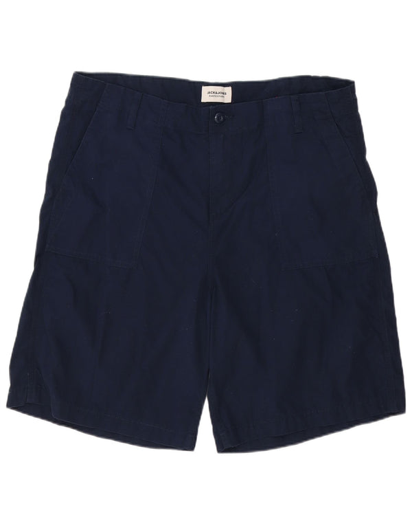 Jack & Jones Pantalones cortos chinos para hombre XL W38 Azul marino Algodón