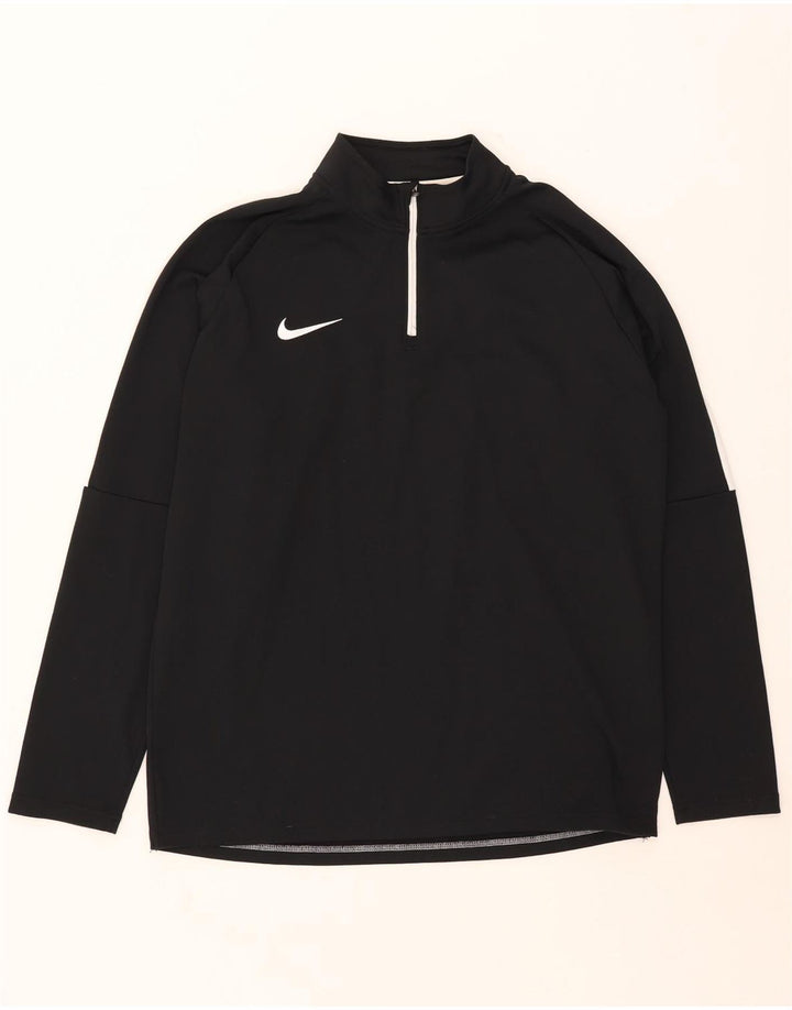 Nike Dri Fit - Chándal con cremallera y cuello para hombre, talla XL, color negro