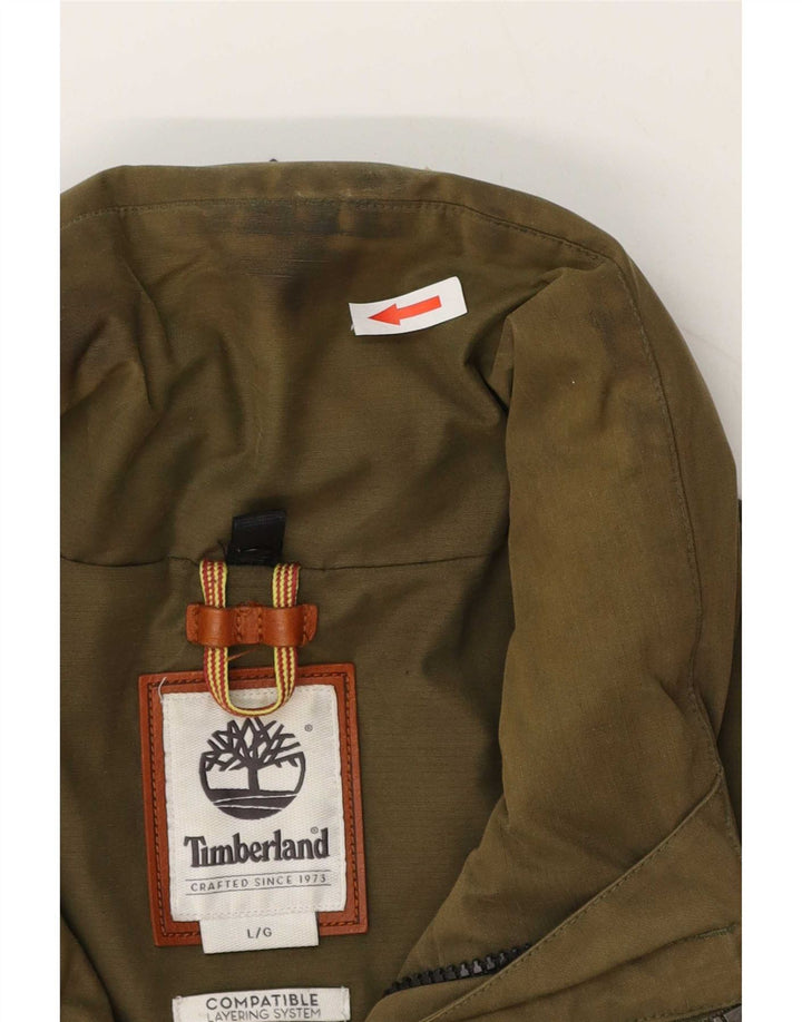 Timberland Chaqueta utilitaria para hombre Reino Unido 40 Grande Caqui Algodón