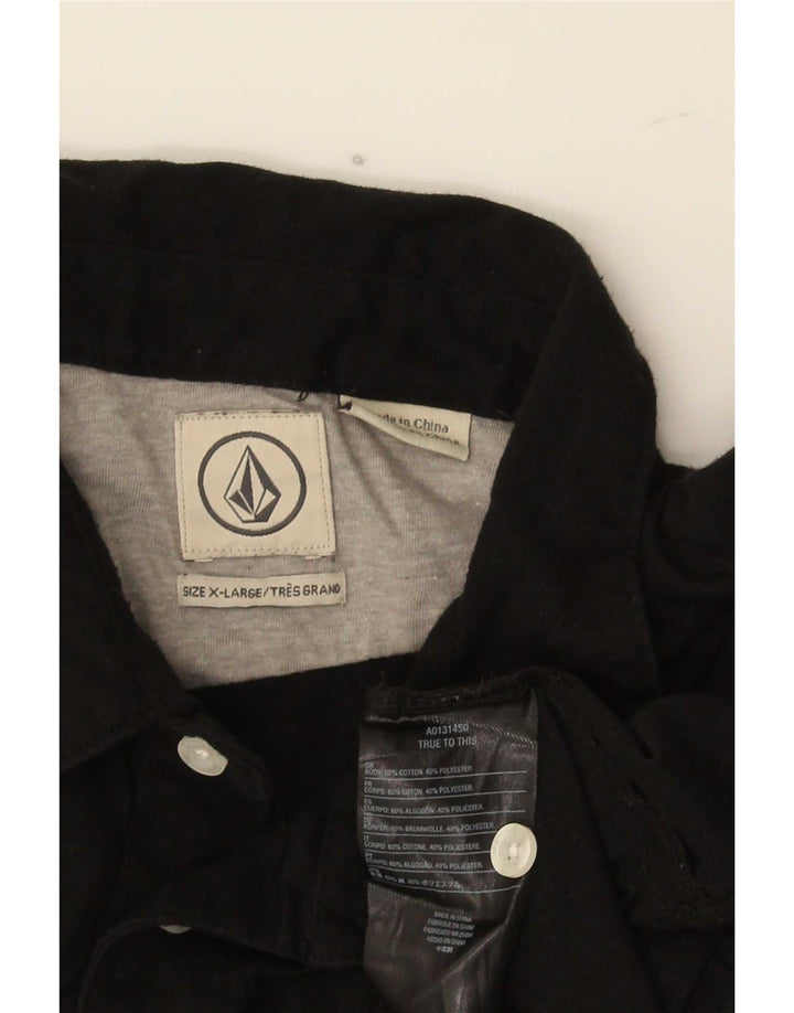 Polo Volcom Hombre XL Algodón Negro