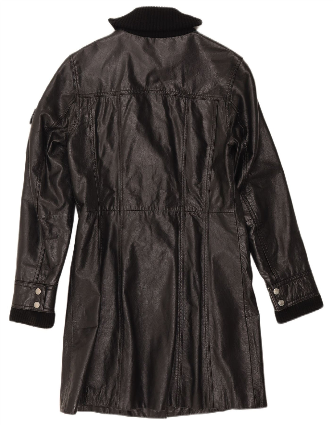 Gipsy Abrigo de cuero para mujer Reino Unido 42 Medio Negro
