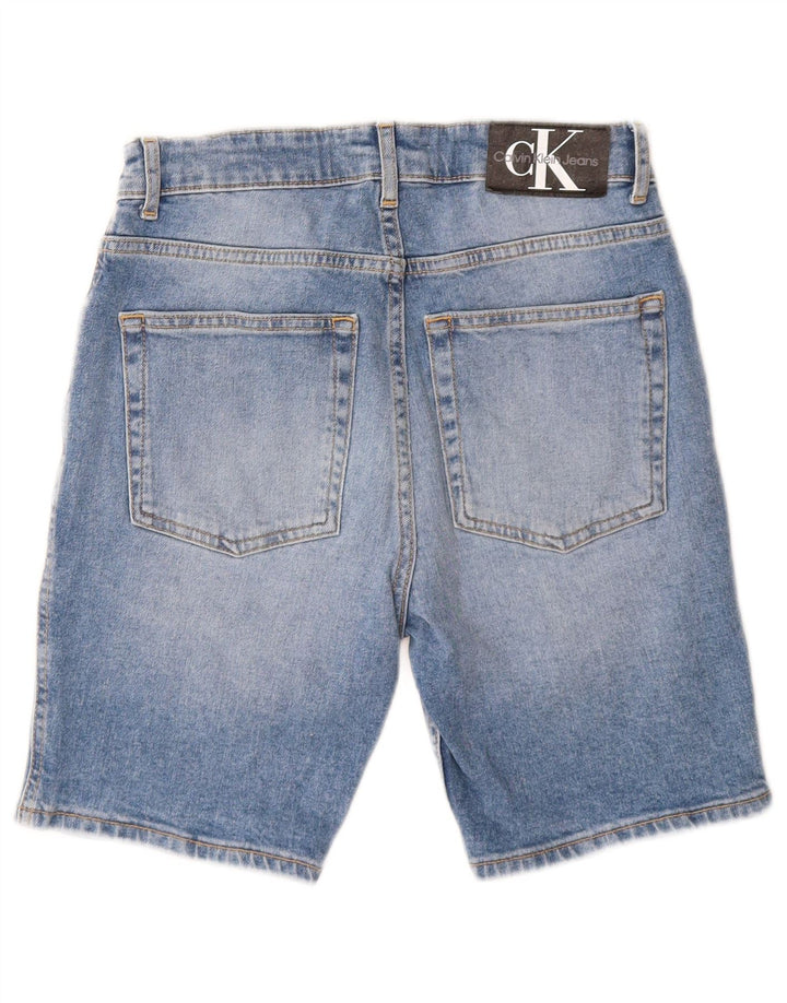 Calvin Klein Pantalones cortos vaqueros para niños 13-14 años W26 Azul