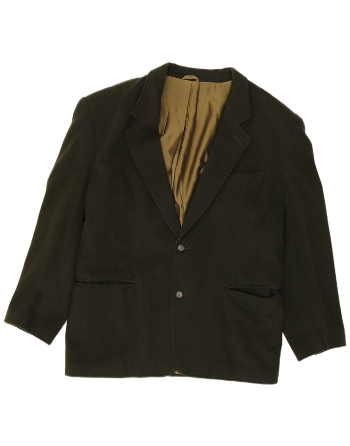 MARLBORO CLASSICS Chaqueta tipo blazer de 2 botones para hombre EU 50 Lana verde grande