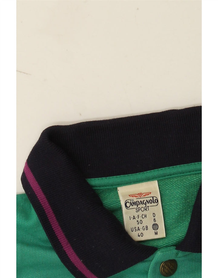Campagnolo Sudadera tipo jersey para hombre UK 40 Medium Turquesa Colorblock