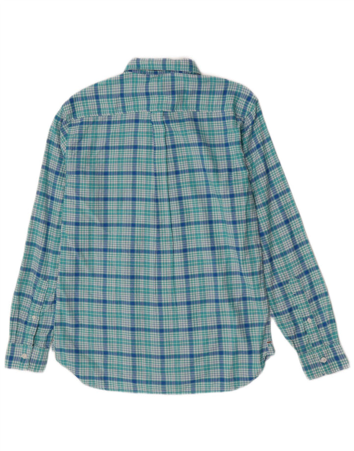 Camisa Dockers Hombre Algodón A Cuadros Turquesa Medio