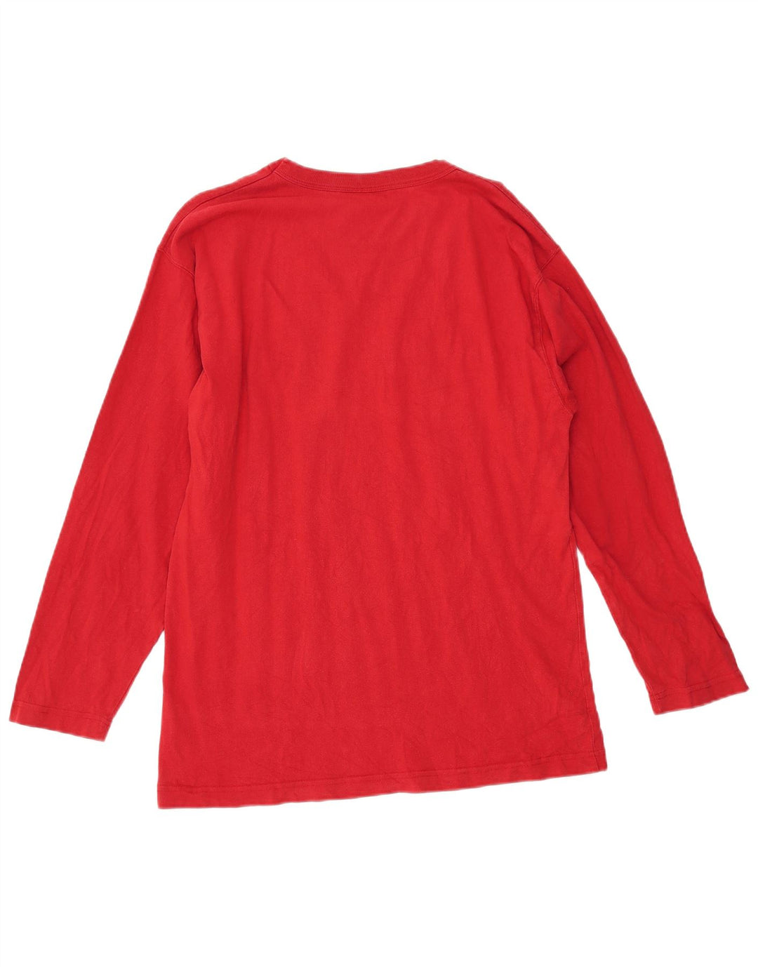 Champion Top gráfico de manga larga para hombre rojo grande
