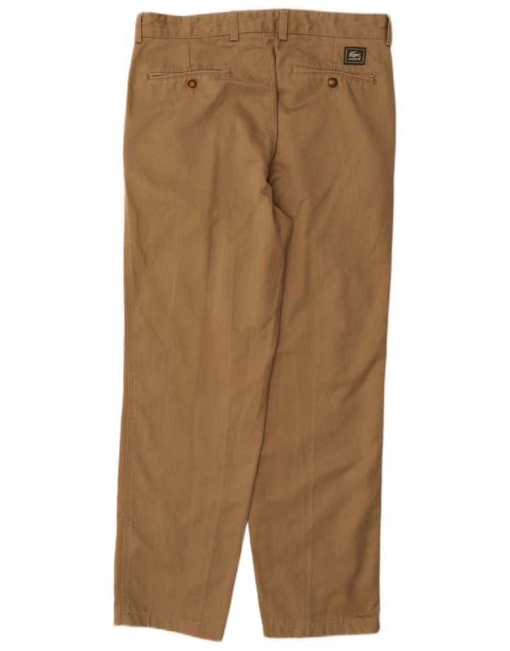 Pantalón chino recto Lacoste para hombre Talla 40 Mediano W32 L30 Beige