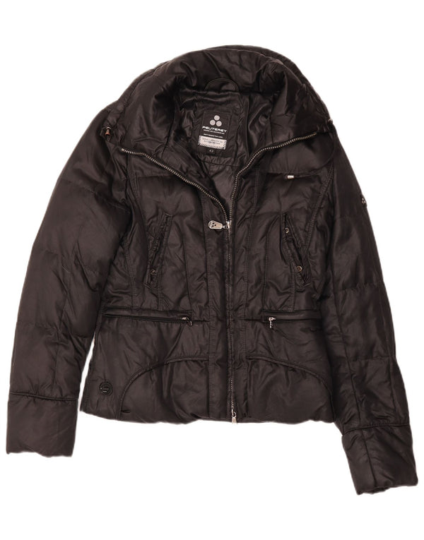 PEUTEREY Chaqueta Acolchada Mujer IT 42 Mediana Algodón Negro