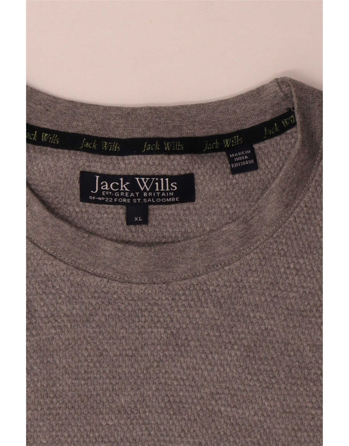 Jack Wills Camiseta Hombre Top XL Gris Algodón