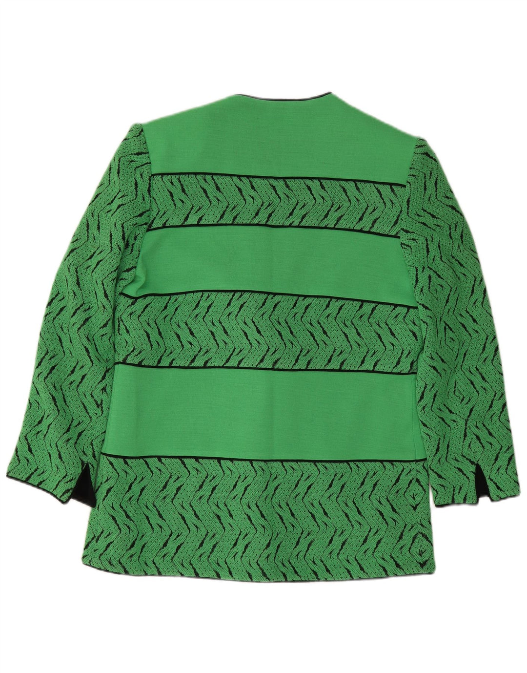 Pierre Cardin Chaqueta Blazer De 3 Botones Para Mujer EU 44 XL Lana Geométrica Verde
