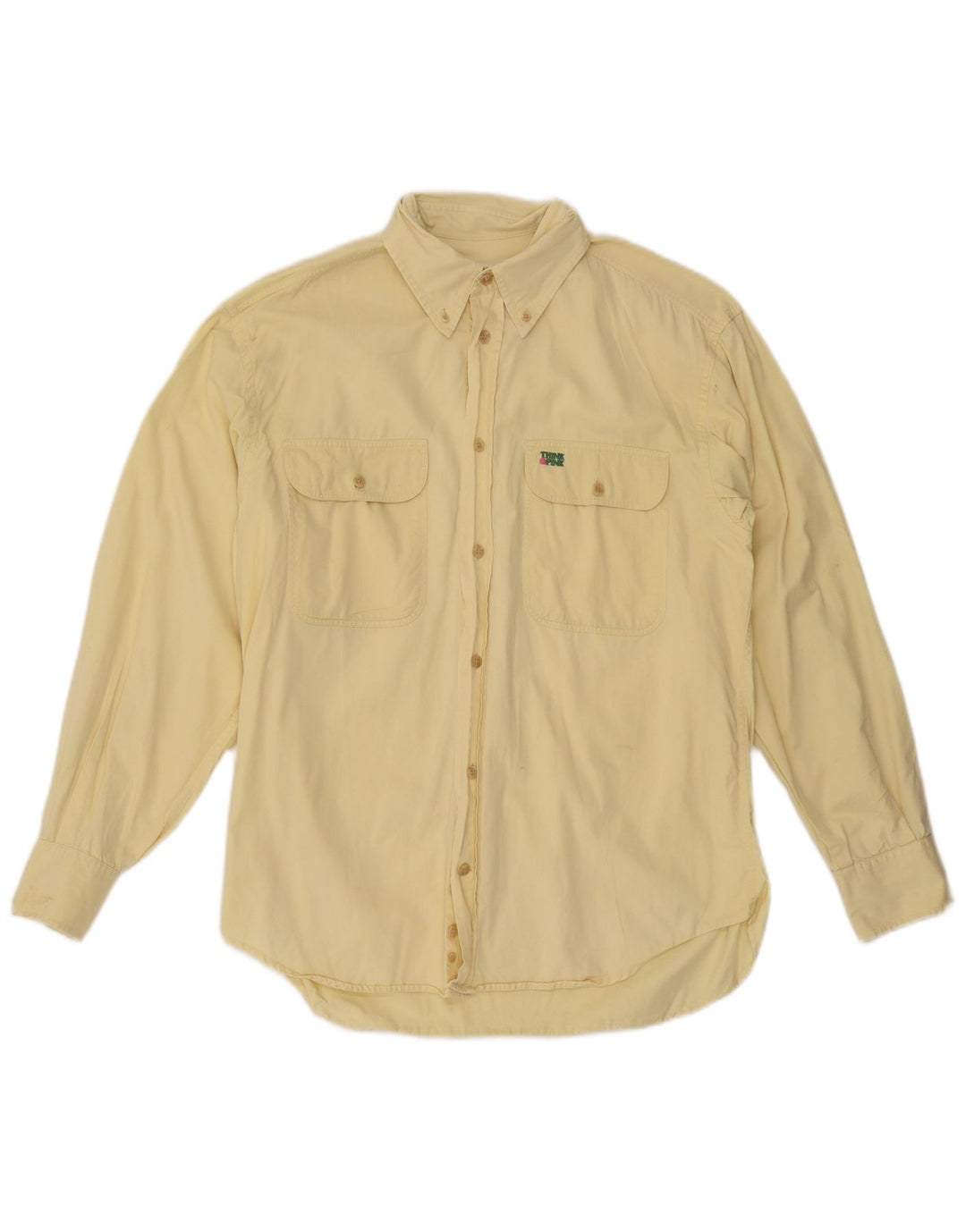 Camisa Think Pink para hombre, talla grande, amarilla