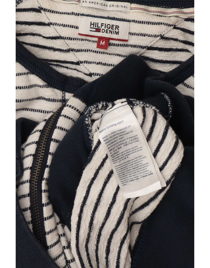 Tommy Hilfiger Chaqueta de Chándal para Mujer UK 14 Mediana Rayas Blancas