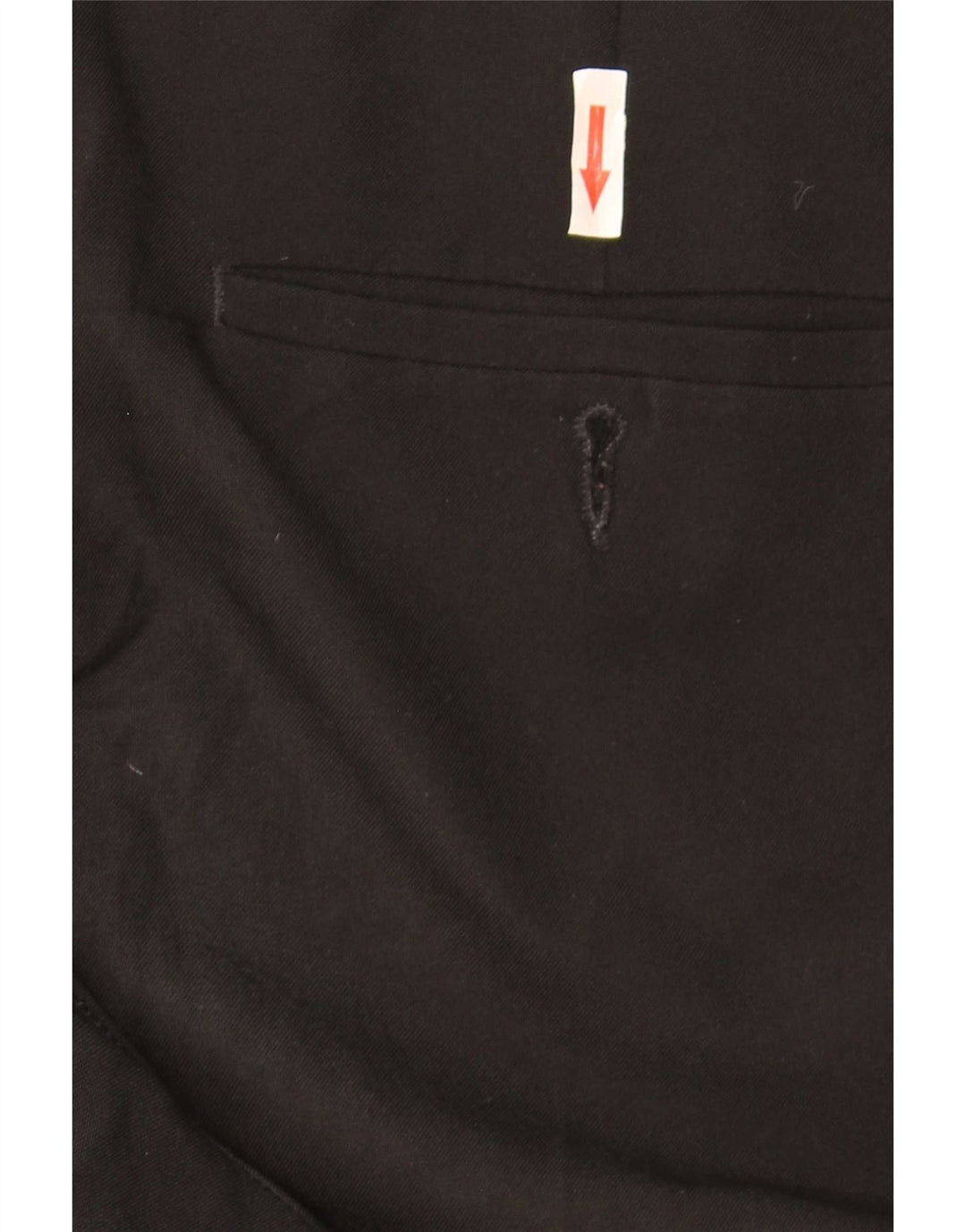 Marks & Spencer Pantalones chinos ajustados para hombre W34 L33 Poliéster negro