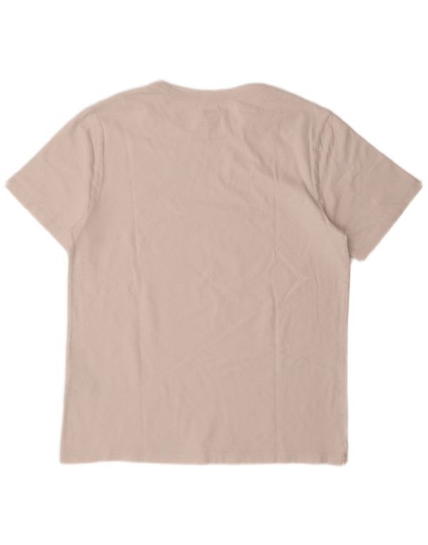 Levi's Camiseta estándar para hombre Top mediano de algodón blanco