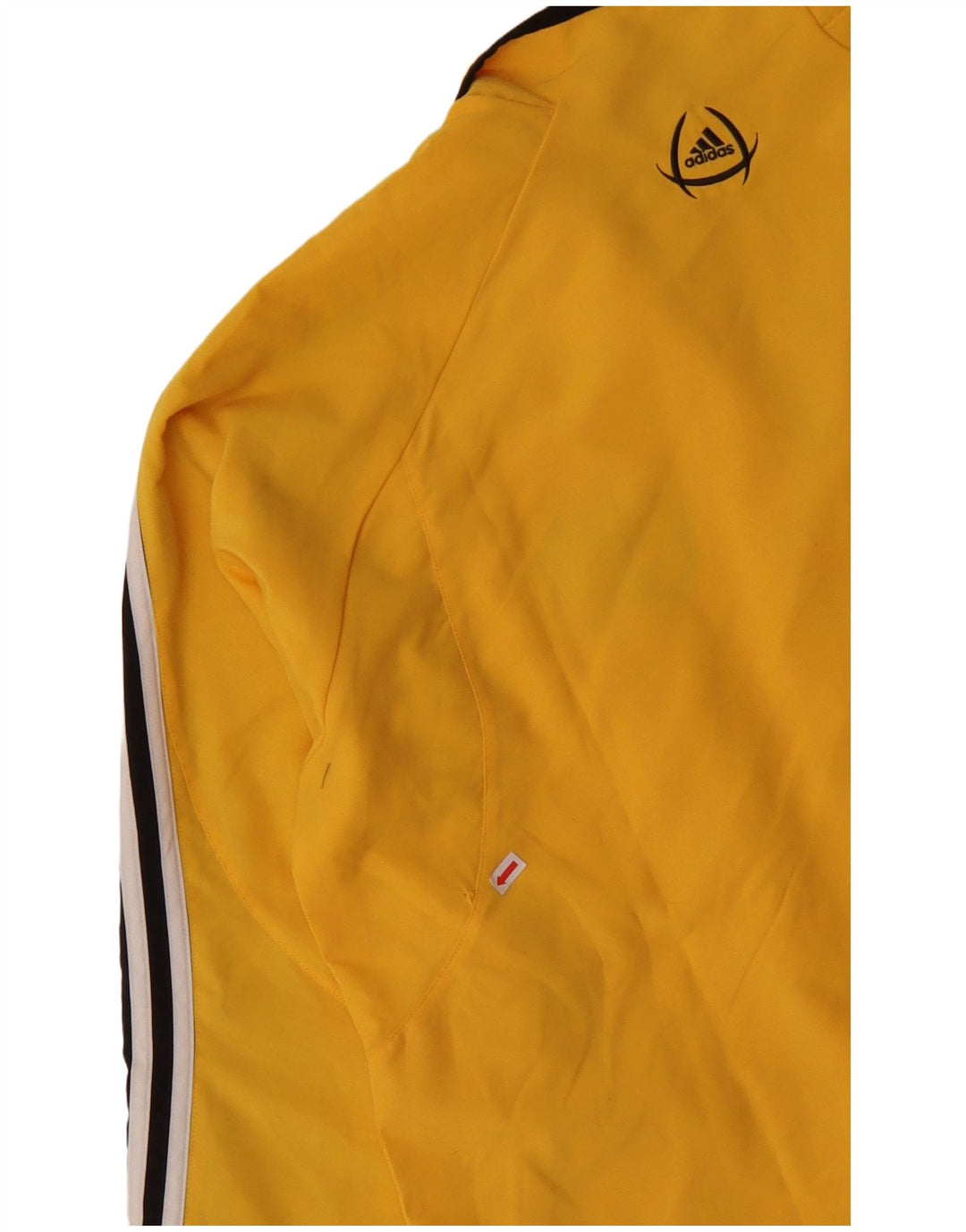 ADIDAS Chaqueta superior de chándal para hombre Reino Unido 42/44 Bloque de color amarillo grande