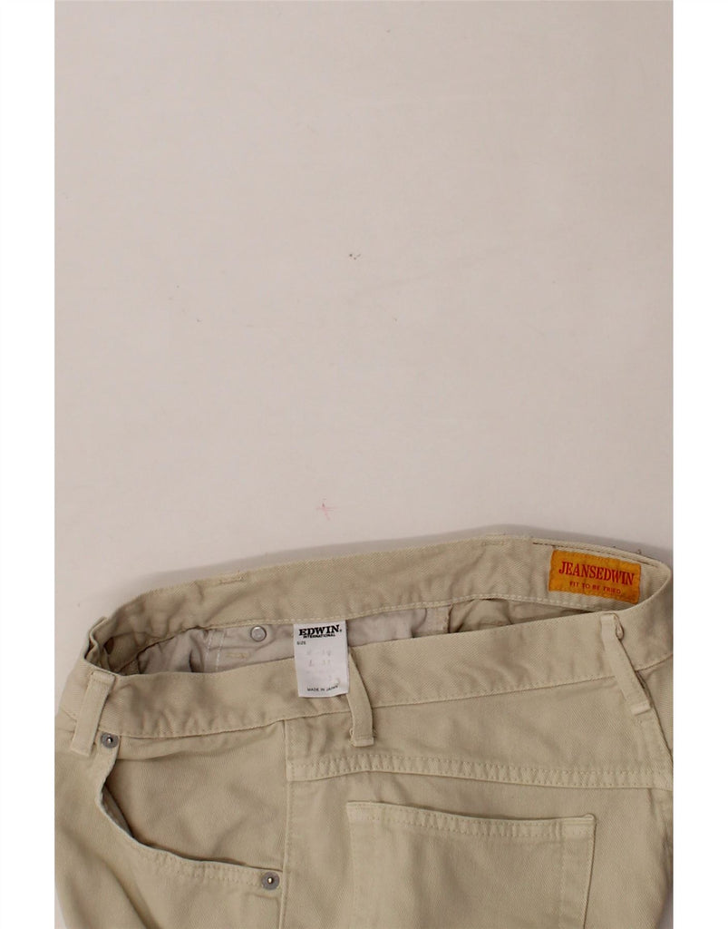 EDWIN Womens Tapered Casual Trousers W30 L32 Beige Cotton Vintage Edwin and Second-Hand Edwin from Messina Hembry 