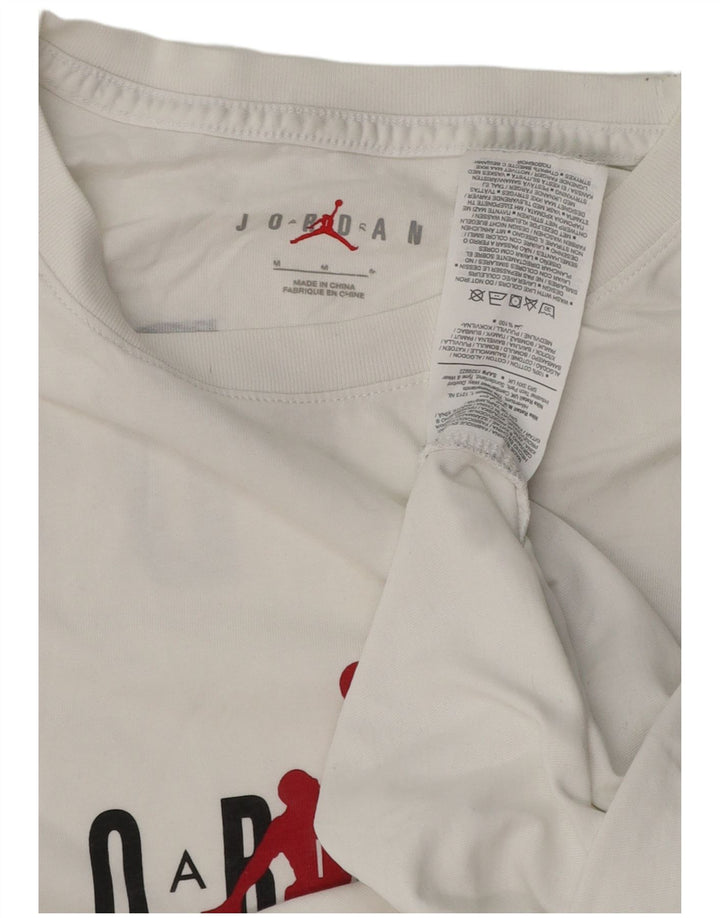 JORDAN Camiseta gráfica para hombre Top Medium White Cotton