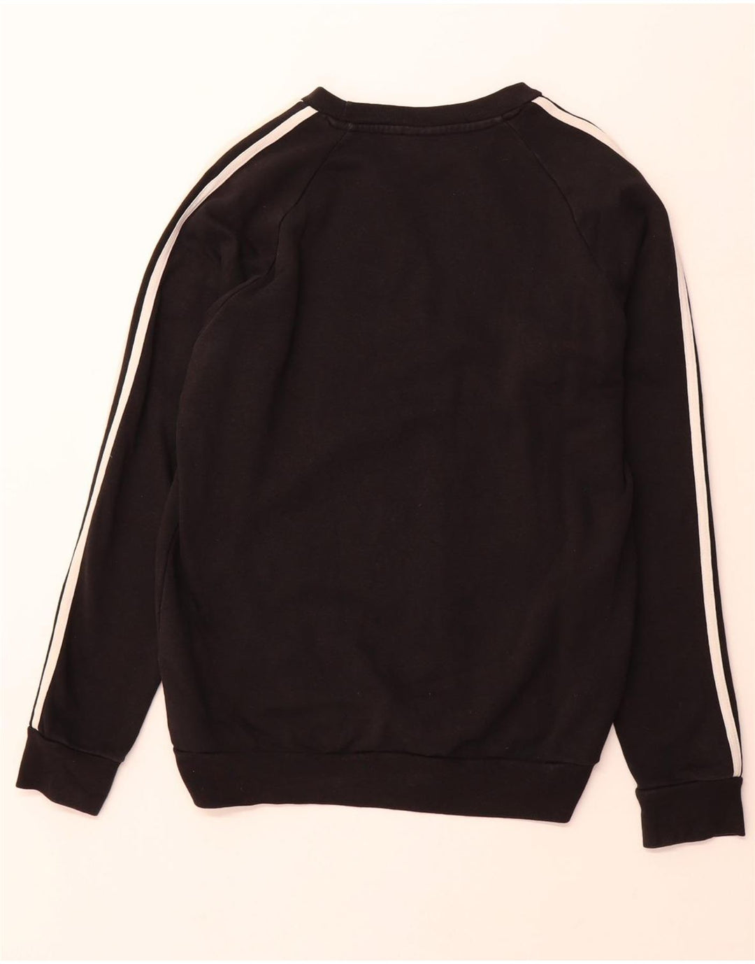 ADIDAS Hombre Sudadera Jumper Pequeño Algodón Negro