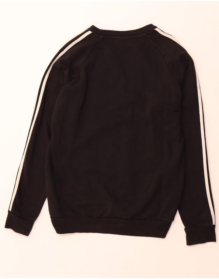 ADIDAS Hombre Sudadera Jumper Pequeño Algodón Negro