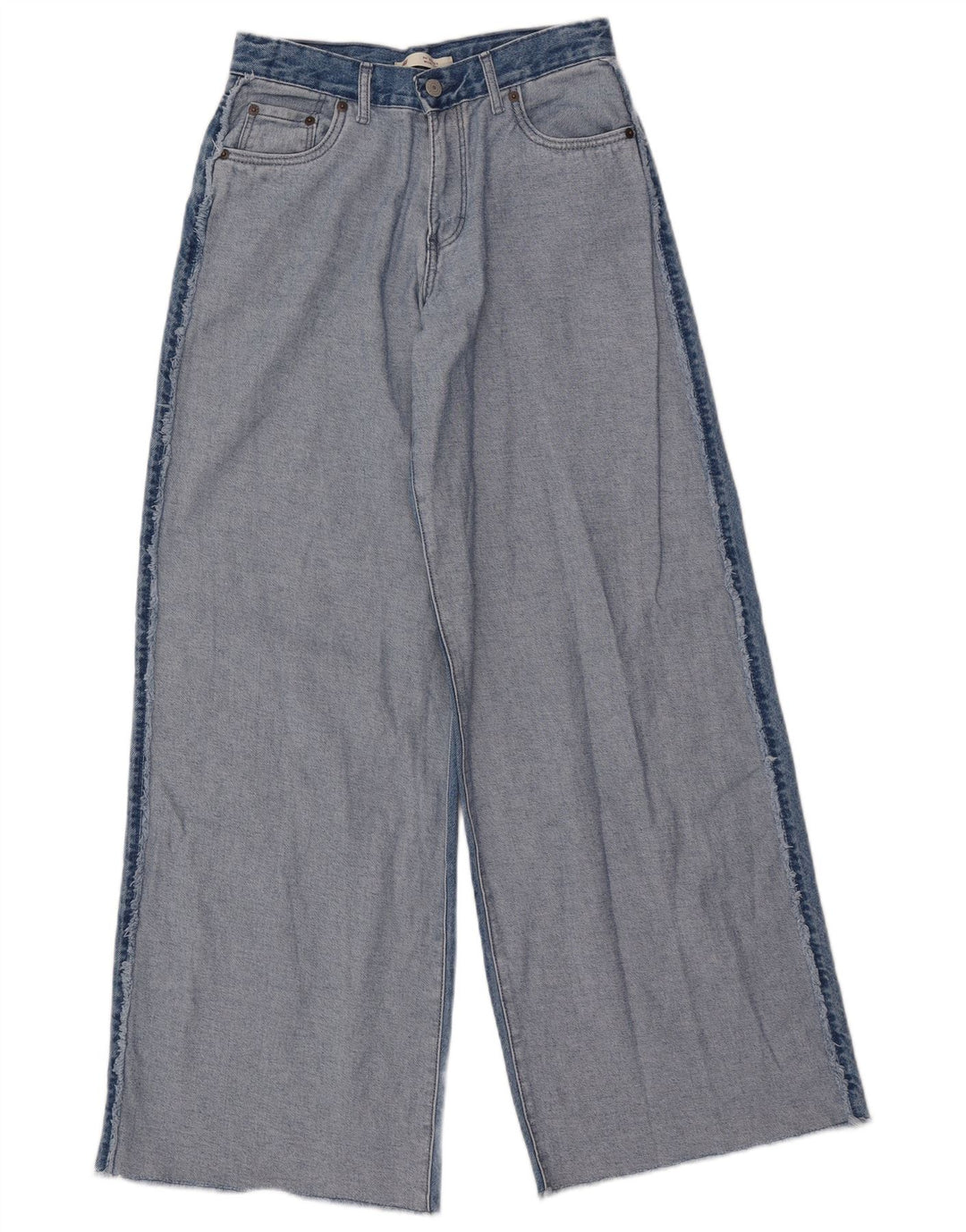 LEVI'S Vaqueros de pernera ancha para niña 13-14 años W26 L31 Algodón color block azul