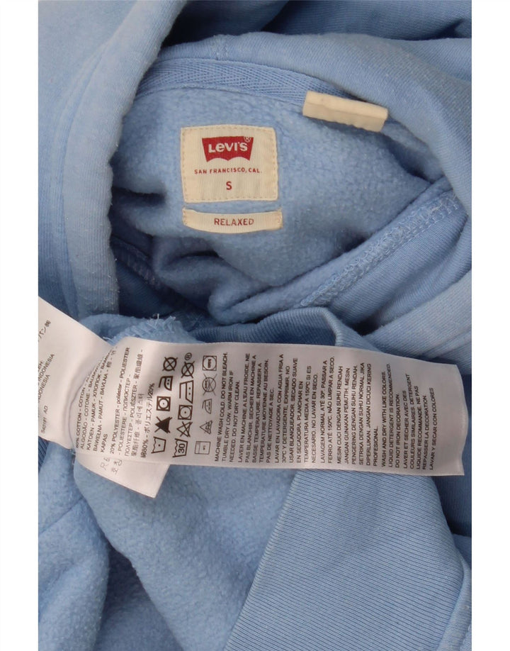 Levi's Hombre Sudadera Con Capucha Y Gráfico Relajado Pequeño Algodón Azul