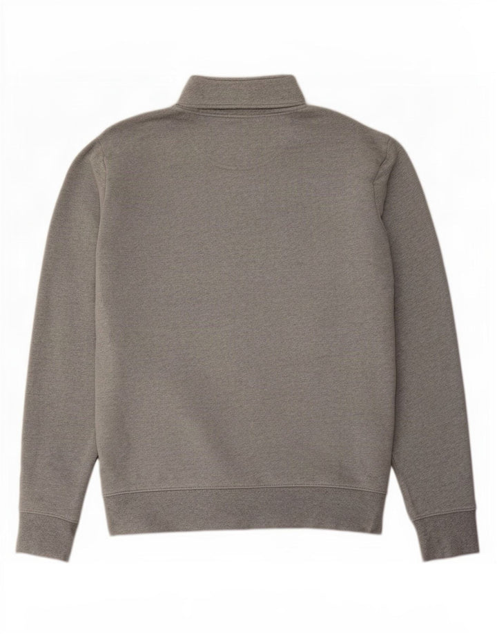 Marks & Spencer - Sudadera con cuello y cremallera para hombre, talla grande, algodón gris